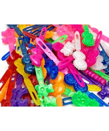 Tara Girls Self Hinge Plastic Hair Barrettes - BR50: Super Cute Multi-Design Selection - Buy Online on GoSupps.com
