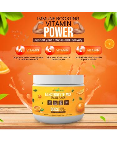 Electrolyte Powder - Refreshing Workout Recovery Electrolytes Sugar Free Gluten Free & Vegan Pure Keto & Paleo Hydration Beverage Immune Boosting Vitamins (198 Grams Orange) Orange 6.98 Ounce (Pack of 1) - Buy Online on GoSupps.com