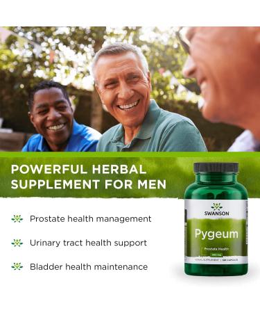 Swanson Pygeum Herbal Supplement for Men's Health (240 Capsules Total, 400 mg) - 2 Pack - Buy Online on GoSupps.com