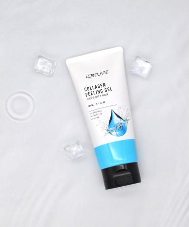 Lebelage Collagen Peeling Gel 6.08 oz | Gentle Exfoliating Gel with Collagen Wash-Off Gommage Texture for Smooth and Comfortable Skin Feel | Lightweight Non-Abrasive Care Formula | Korean Skincare - Buy Online on GoSupps.com