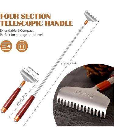 Shop Azymi Oversize Back Scratcher - Expandable with Wooden Handle & 15 Teeth Claw | Ideal for Men & Women - Durable & Effective! - Buy Online on GoSupps.com