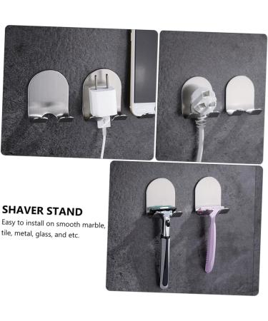 Zerodeko 9 StK Shaver Holder Hooks - Stainless Steel Razor & Towel Storage Solutions for Shower | Utility Hooks for Home & Travel - Buy Online on GoSupps.com