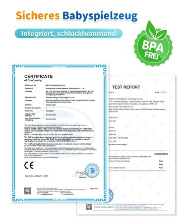 KMMIFF FOOTE BAY Silicone BPA-Free Teether Ball - Soft Dental Aid for Babies 3 Months+ | Relax & Stimulate with Safe Baby Toys in Dark Blue - Buy Online on GoSupps.com