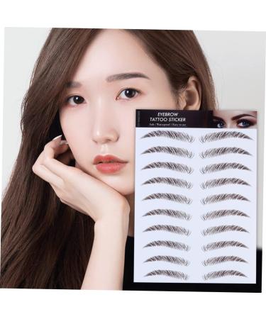 FOMIYES 12 Pcs Eyebrow Stickers Decal Stickers Tool Stickers 6d Hair Eyebrows Eyebrow Tool 3d Mold Transport - Buy Online on GoSupps.com