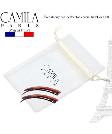 Camila Paris French Handmade Hair Slide Barrette Clip for Women - Strong Hold, No Slip Grip, Stylish Hair Accessory - Made in France 2.5 Inch (Pack of 1) - Buy Online on GoSupps.com