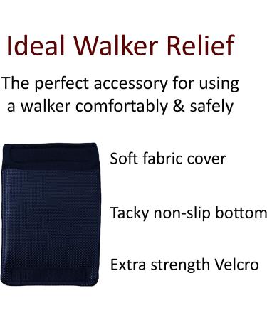 Crutcheze Walker Padded Hand Grip Covers - Made in USA | Moisture-Wicking & Washable | Orthopedic Accessories in Black - Buy Online on GoSupps.com