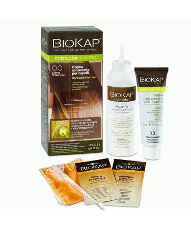 Biocap Natural brightening cream for hair 0.0 - bleaching - gentle hair lightening up to 2 shades |Nourished & repaired |Organ oil - TricorePair complex |Min. 80% natural ingredients