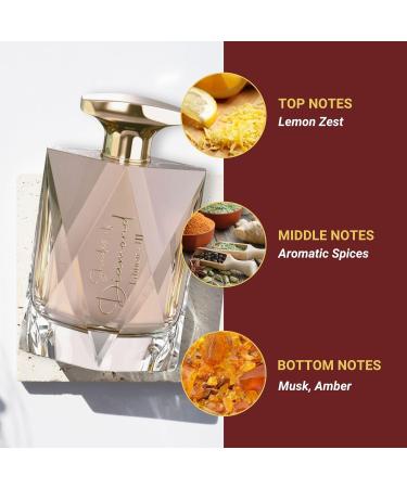 Shades Of Diamond III - Long-Lasting Arabian Perfume | Spicy Citrus Musky Scents | Alcohol Free Fragrance for Women & Men 2.36 Fl. Oz. - Buy Online on GoSupps.com