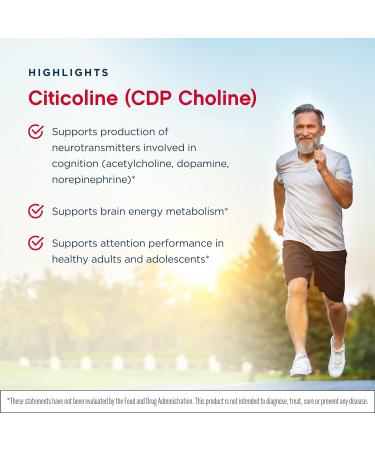Jarrow Formulas Citicoline (CDP Choline) 250mg - 120 Capsules x 2 (240 Servings) - Brain Health & Attention Support - Buy Online on GoSupps.com