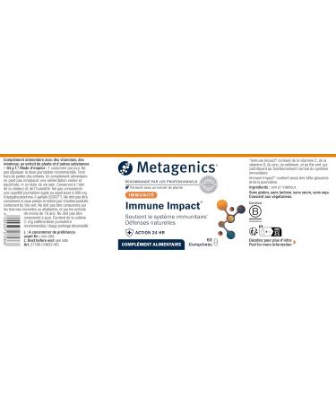 Metagenics Immune Impact - Vitamine C & D Zinc S l nium et Th Vert - Soutien Immunitaire - D fenses Naturelles (60 comprim s) 1 unit (Lot de 60) - Buy Online on GoSupps.com