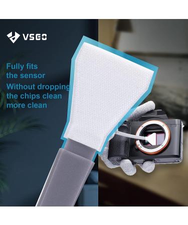 VSGO VS-S02-E APS-C Sensor Cleaning Kit - 10 Swabs & Cleaner Solution for Nikon Canon DSLR - Buy Online on GoSupps.com