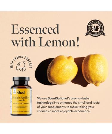 Bud Female Fertility Supplements for Women - Inositol, Folate, Zinc, Vitamin D - Conception Vitamins (60 Capsules) - Buy Online on GoSupps.com