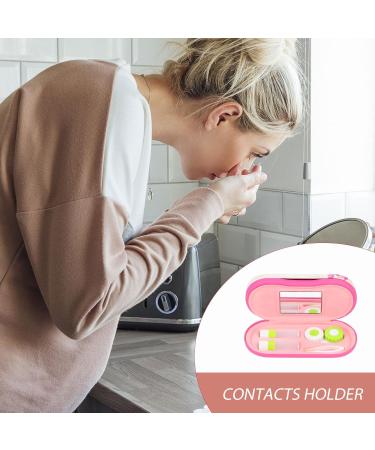 Buy Healifty 2-in-1 Contact Lens & Glasses Container with Mirror Tweezers & Solution Bottle - Portable Double-Sided Case for Travel - Buy Online on GoSupps.com