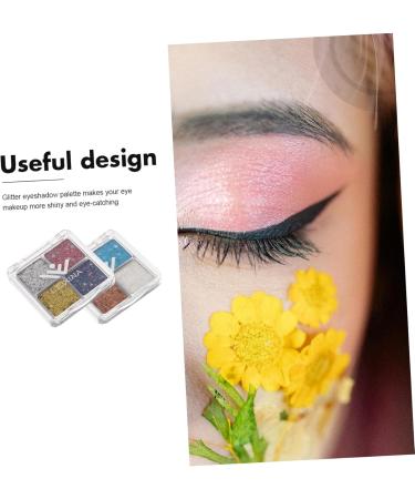 AUTSUPPL 2pcs Glitter Eye Makeup Sparkly Eyeshadow Eyeshadows Eyeshadow Single Makeup Eyeshadow Face Glitter - Buy Online on GoSupps.com