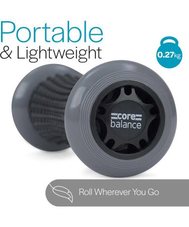 Core Balance Foot Massage Roller for Reflexology & Plantar Fasciitis - Black | International Shipping Available - Buy Online on GoSupps.com