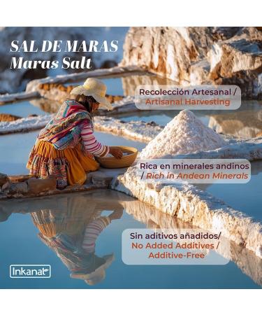 INKANAT Maras saltAndean salt 400 g pure and traditional - Buy Online on GoSupps.com