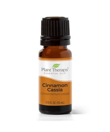 Plant Therapy Cinnamon Cassia Essential Oil 10 mL (1/3 oz) 100% Pure Undiluted Therapeutic Grade