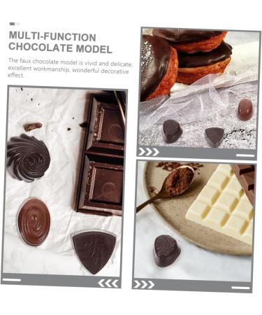 HOMSFOU 12pcs Chocolate Decor Shop Display Prop Faux Dessert Bulk Pvc Little Vacation - Buy Online on GoSupps.com