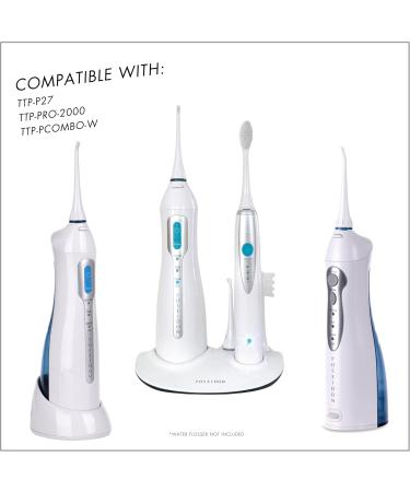 ToiletTree Products 4 Pack Replacement Tips - Professional Rechargeable Oral Irrigator | High Capacity Water Tank - 2nd Gen - Buy Online on GoSupps.com