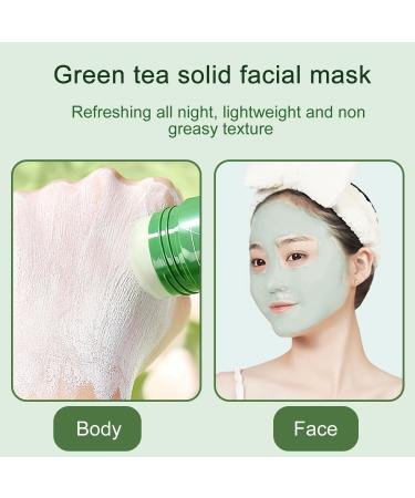 Green Tea Cleansing Mask Stick Blackhead Remover with Green Tea Extract Green Tea Mask Stick for Face Deep Pore Cleansing Face Moisturizer and Oil Control Suitable for All Skin Types - Buy Online on GoSupps.com