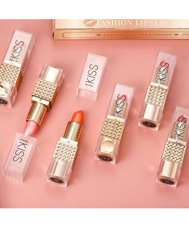Travel-Size Lipstick Set Non-Sticky Lipstick Waterproof Long-Lasting Gloss for Women and Teens Wedding/Bride - Buy Online on GoSupps.com