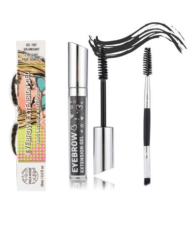 Fix the viola house eyebrows gel eyebrow paint brown eyebrow pencil black eyebrows gel waterproof15 ml 0.5fl oz (black)