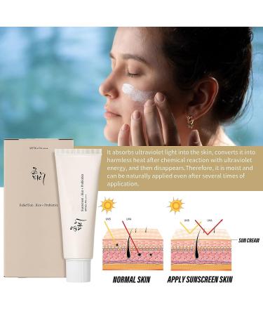 Rice Probiotic SPF 50 UVA Face Sunscreen - Broad Spectrum Sun Protection (1PCS) - Buy Online on GoSupps.com