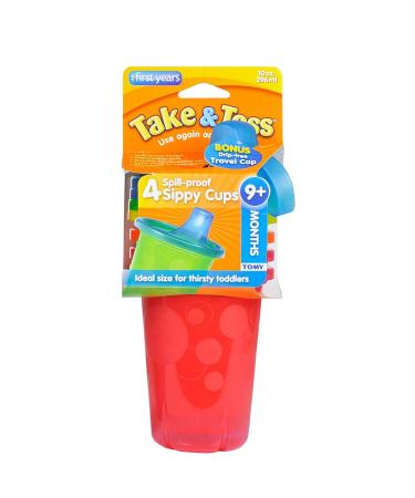 The First Years Take & Toss 10 oz Spill Proof Cups - 4-Pack for Babies 9 Months and Up - Buy Online on GoSupps.com