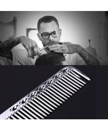 Nicoone Professional Hair Cutting Comb - Aluminum Metal Hairdressing & Styling Tool - Salon & Barber Master Comb - Silver 8.4x1in - Buy Online on GoSupps.com