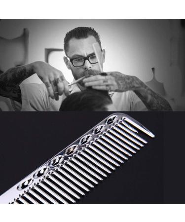 Professional Aviation Aluminum Metal Cut Cam Hair Combs for Hairdressers - Black Size L - Salon Quality Tools - Buy Online on GoSupps.com