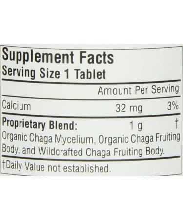 Planetary Herbals Full Spectrum Chaga 1000 mg - Boost Immunity, 60 Tablets - Buy Online on GoSupps.com