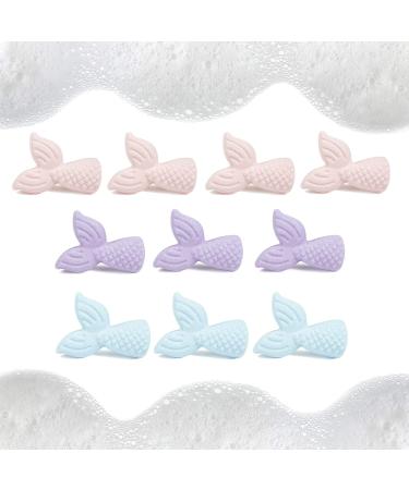 Abeec Mermaid Bath Bombs Set - 10 Pink, Purple, and Blue Fizzy Bubble Bath Bombs for Kids - Perfect Children's Gifts - Buy Online on GoSupps.com
