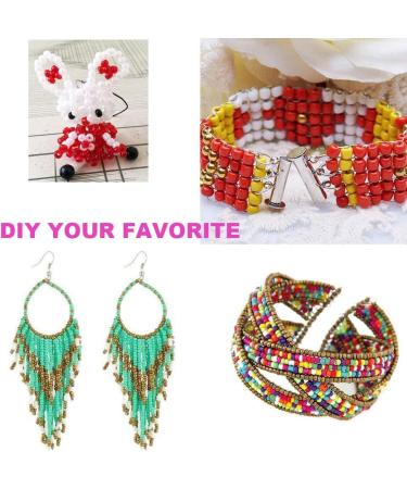 EuTengHao 13200Pcs Glass Seed Beads Kit with Clear String - DIY Bracelet & Necklace Crafting Supplies (3mm, 24 Colors) - Light Color - Buy Online on GoSupps.com