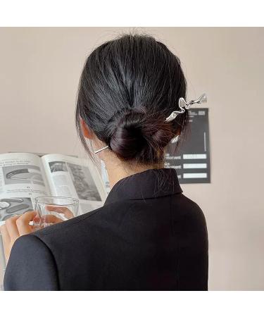 DHWEKU 2 pieces women's hair sticks retro hair sticks hair sticks for long hair beautiful and elegant holds the hair firmly suitable for hair styling design for decorative hair firm hairstyle - Buy Online on GoSupps.com