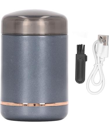 Electric Beard Cutter ABS Aluminum Alloy LED Indicator Mini Beard Trimmer 3W Rechargeable Pocket Size 6000RPM Portable for Travel (Black Gray) - Buy Online on GoSupps.com