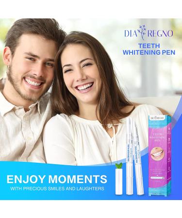 DIAREGNO Teeth Whitening Pen (2 Pens) - Painless & Effective for a Beautiful White Smile - No Sensitivity - Natural Mint Flavor - Buy Online on GoSupps.com