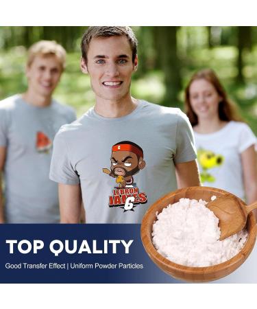 White DTF Powder Adhesive 450g/16oz - Super Adhesion & Waterproof for All Fabric | Tenee DTF Hot Melt Adhesive Powder 16oz - Buy Online on GoSupps.com