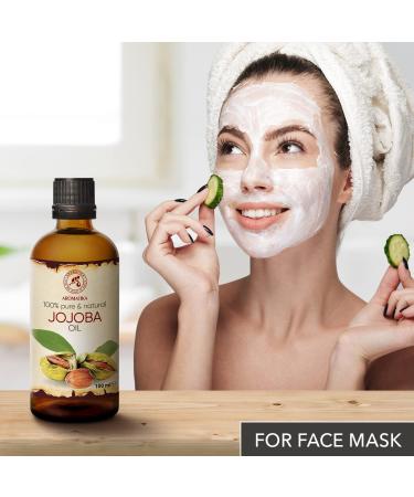 Jojoba l 100ml - Pure Cold-Pressed Jojoba Oil from Argentina | Natural Carrier Oil for Skin & Hair Care | Hydrate Dry Hair & Split Ends - Buy Online on GoSupps.com