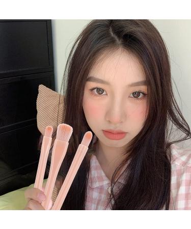 3 Sets Retractable Makeup Brushes - Betterjonny 4 in 1 Portable Travel Lip & Eye Makeup Brush Set (Pink Black White) - Perfect for On-the-Go Glam - Buy Online on GoSupps.com