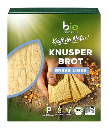 Biozentral Knusperbrot Erbse - Vegan & Gluten-Free Crispy Bread | 7x100g | Healthy Snack Alternative - Buy Online on GoSupps.com