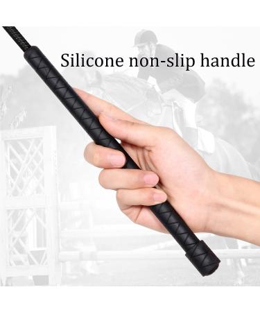 Horse Lunge Whip & Training Stick - 5.9ft with Detachable 6.3ft Drop - Ideal for Dogs and Horses - Black Color - Buy Online on GoSupps.com