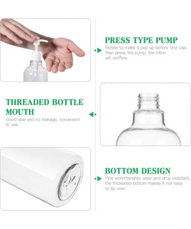 Topbathy 8-Pack Refillable Pump Dispenser Bottles for Hand Gel Shampoo Lotion & Cleaning Liquids - 500ml Kitchen & Bathroom Solutions - Buy Online on GoSupps.com