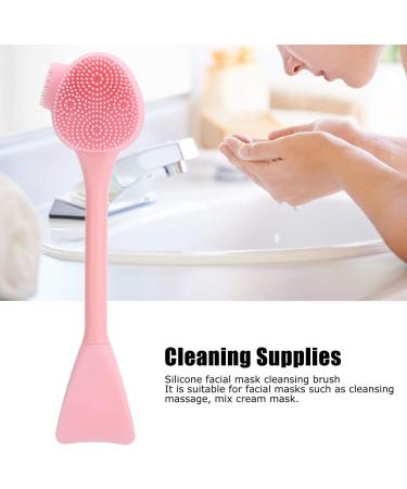 Belupai Handheld Silicone Face Scrubber | Soft Cleaning Brush with Comfortable Handle | Pink Face Exfoliator for Gentle Cleansing - Buy Online on GoSupps.com