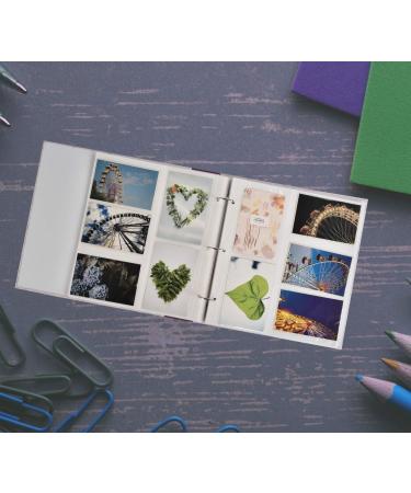 Arpan Large Slip In Pockets 3-Ring Binder Photo Album - Holds 500 6x4 Photos - Wedding Baby Birthday - Slogan Art - 34 x 33 x 4 cm - Buy Online on GoSupps.com