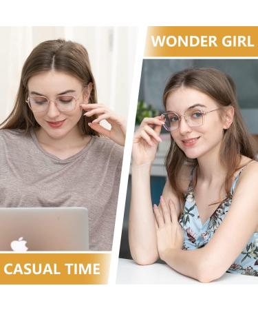 DUCO Retro Square Blue Light Glasses for Women - Oversized Ray-Ban Style Blue Ray Blocking Eyewear for Teens | Fashionable Computer Glasses Black W020 - Buy Online on GoSupps.com
