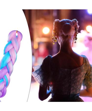 Braiding Hair Extensions 1Pc 4 Tone Colorful Braids Extension Hair Fashionable Hair Extensions for Braiding Synthetic Hair Extension for Twist Braiding - Buy Online on GoSupps.com