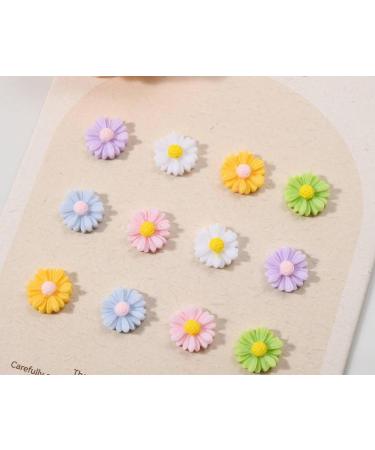 50pcs Daisy Flower 3D Nail Art Charms Daisy Flower Nail Art Mini Cabochon Nail Art Fruit Decoration DIY Nail Charms Nail DIY Supplies - Buy Online on GoSupps.com