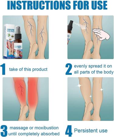 Veinhealing Varicose Veins Treatment Spray - 30 ml (3 Pack) for Effective Relief & Healing | Best Varicose Veins Solution for Legs - Buy Online on GoSupps.com