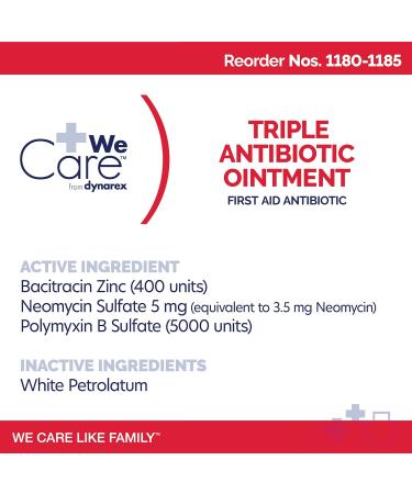 Dynarex Triple Antibiotic Ointment 1 oz Tube | Topical Antibiotic Cream for Cuts, Scrapes & Burns | First Aid Ointment - Buy Online on GoSupps.com