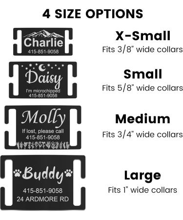 Personalized Gisurey Dog Brand - Durable Engraved Address Tag Noiseless Design & Easy Fastening for Your Four-Legged Friend - Buy Online on GoSupps.com